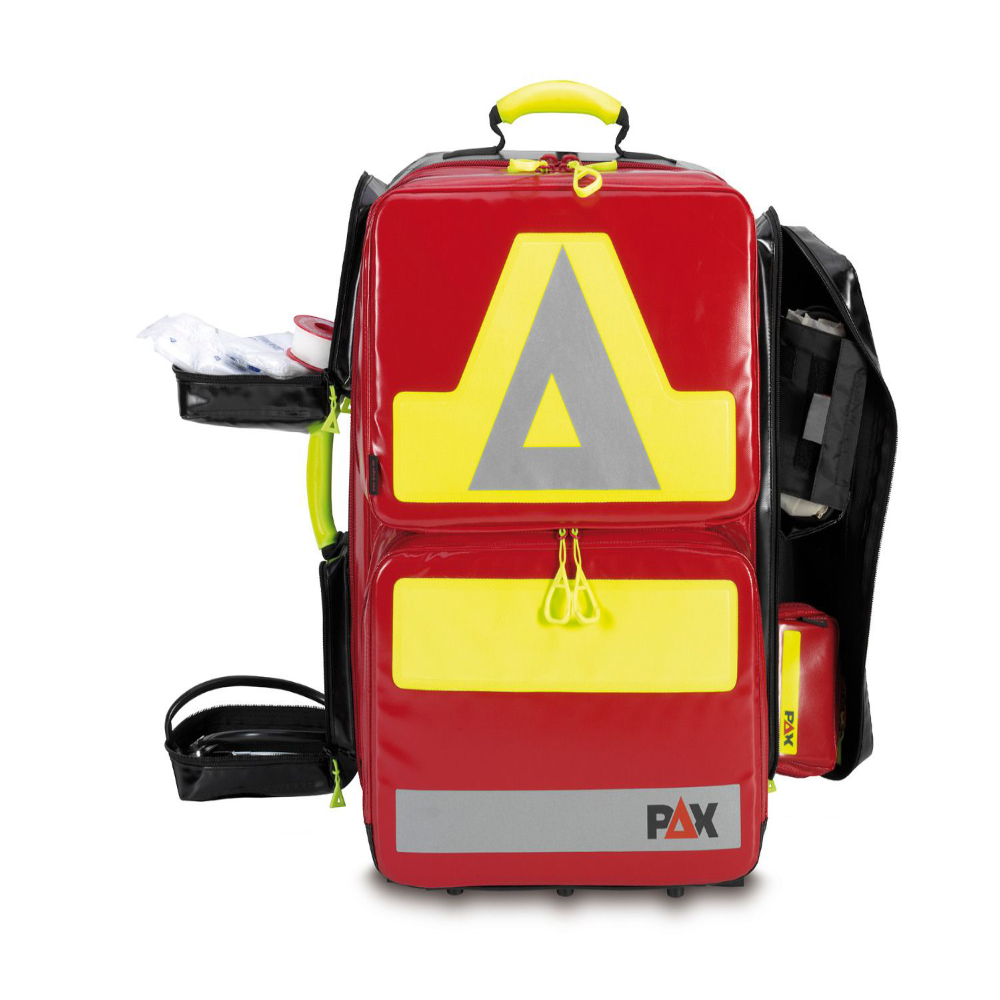 PAX Notfallrucksack Wasserkuppe L-ST-FT2 mit Seitentaschen und 2 Fronttaschen