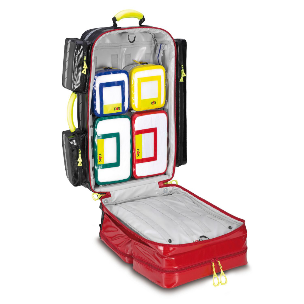 PAX Notfallrucksack Wasserkuppe L-ST-FT2 mit Seitentaschen und 2 Fronttaschen